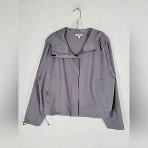 FLX Gray Woven Jacket, Size Small